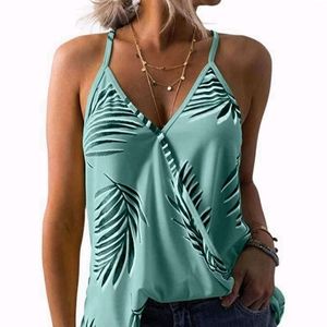 Boho
Strappy Cami with Palm Leaves